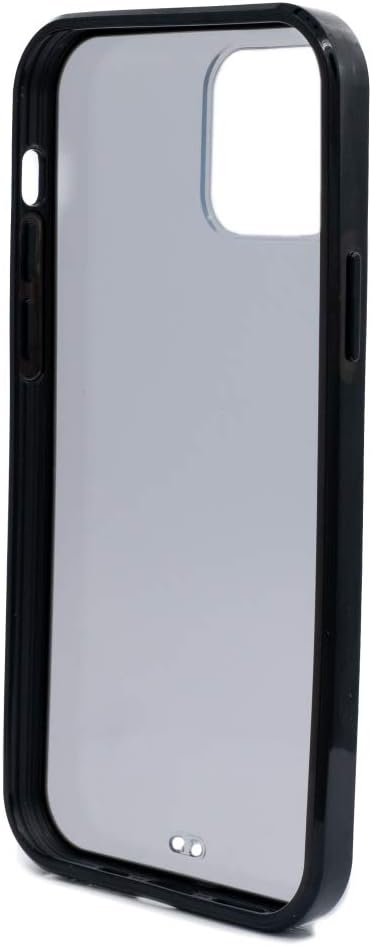 SYSTEM-S protective case made of silicone in black transparent case compatible with iPhone 12 Pro 