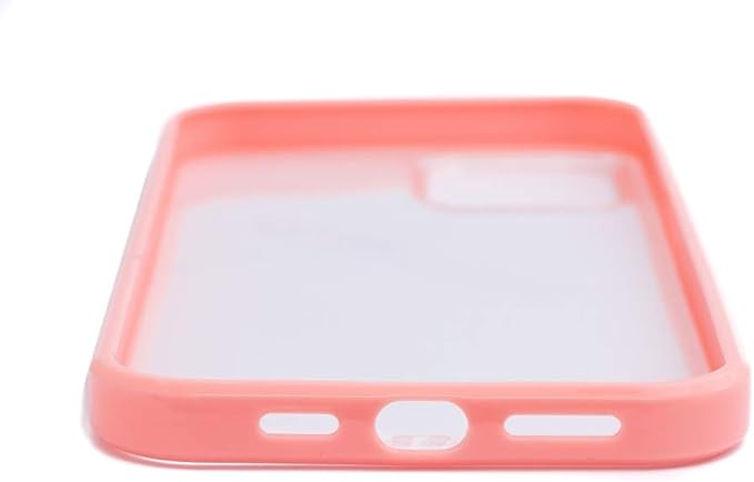 SYSTEM-S Schutzhülle aus Silikon in Pink Transparent Hülle kompatibel mit iPhone 12 Pro Max - DREIKS