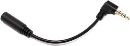 System-S 90° grad gewinkelt Winkel 3,5 mm Klinke 4 polig Winkel-Stecker Kabel Adapter 10 cm für Handy Samrtphone Tablet PC - DREIKS