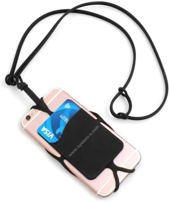 SYSTEM-S Smartphone Neck Strap Lanyard from System-S in Black