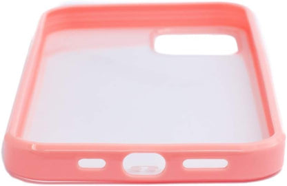 SYSTEM-S Schutzhülle aus Silikon in Pink Transparent Hülle kompatibel mit iPhone 12 Pro - DREIKS