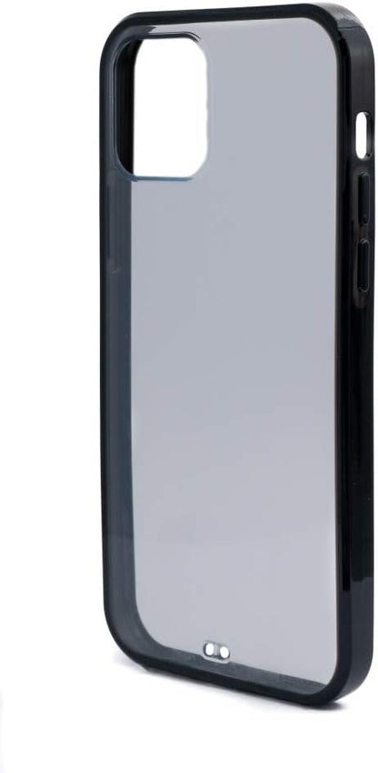 SYSTEM-S protective case made of silicone in black transparent case compatible with iPhone 12 Pro 