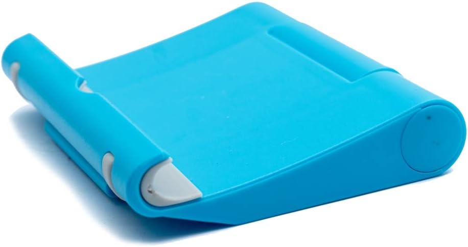 SYSTEM-S Stand Holder foldable adjustable in blue for tablet and smartphone