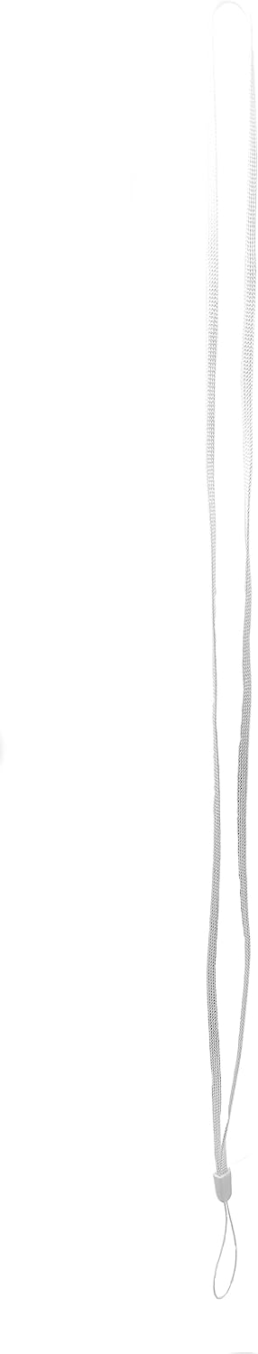 Halsband Umhängeband Trageband mit Schlaufe in Weiß für Smartphone MP3-Player | System-S