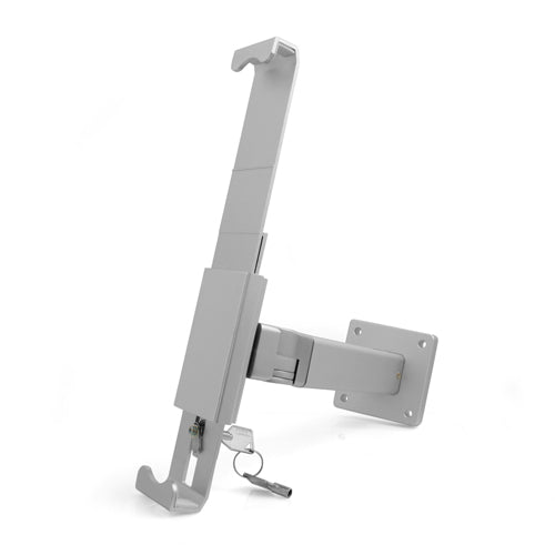 Universal Präsentation Wandhalter Haltearm abschließbar Wandhalterung für Tablet PC´s von 9.7-12 Zoll | System-S