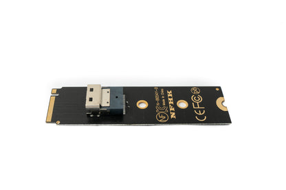 SFF-8654 NGFF M-key 40 cm NVME Kabel Stecker zu Buchse für Mainboard SSD | System-S