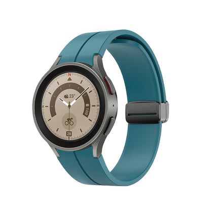 Armband 20 mm aus Silikon für Samsung Galaxy Watch 5 4 Smartwatch in Blau | System-S