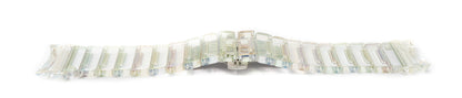 Armband 20 mm aus PC für Samsung Galaxy Watch 5 4 Smartwatch in Transparent Bunt | System-S