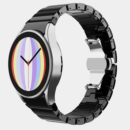 Armband 20 mm aus PC für Samsung Galaxy Watch 5 4 Smartwatch in Schwarz | System-S