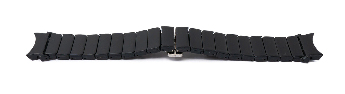 Armband 20 mm aus PC für Samsung Galaxy Watch 5 4 Smartwatch in Schwarz | System-S