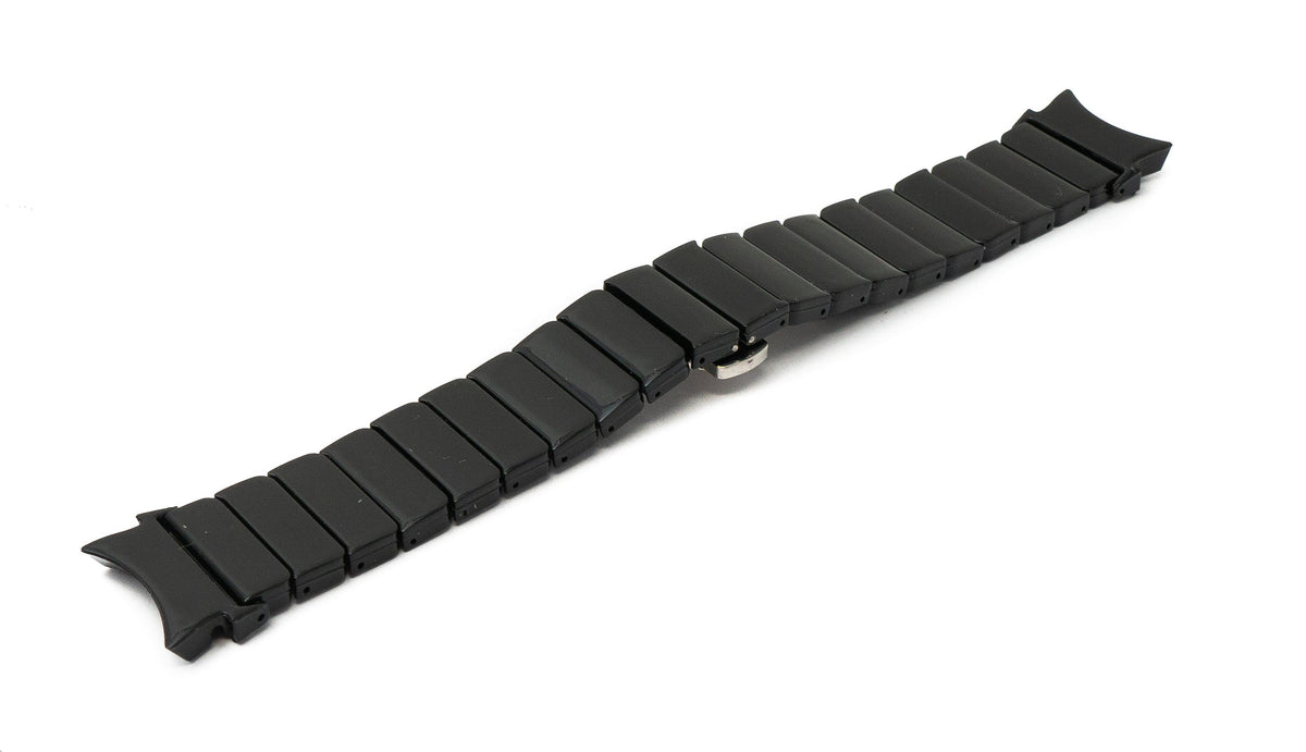 Armband 20 mm aus PC für Samsung Galaxy Watch 5 4 Smartwatch in Schwarz | System-S