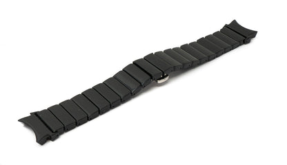 Armband 20 mm aus PC für Samsung Galaxy Watch 5 4 Smartwatch in Schwarz | System-S