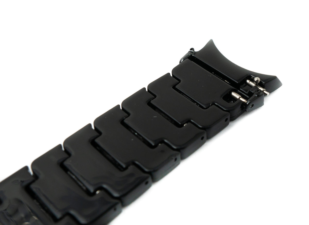 Armband 20 mm aus PC für Samsung Galaxy Watch 5 4 Smartwatch in Schwarz | System-S