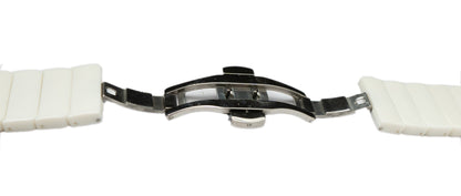 Armband 20 mm aus PC für Samsung Galaxy Watch 5 4 Smartwatch in Weiß | System-S