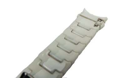 Armband 20 mm aus PC für Samsung Galaxy Watch 5 4 Smartwatch in Weiß | System-S