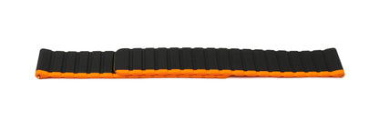 SYSTEM-S 20 mm silicone magnetic strap for Samsung Galaxy Watch 5 4 in orange