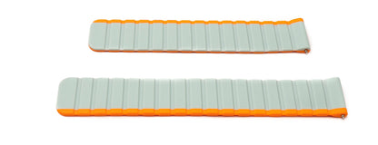SYSTEM-S 20 mm silicone magnetic strap for Samsung Galaxy Watch 5 4 in orange