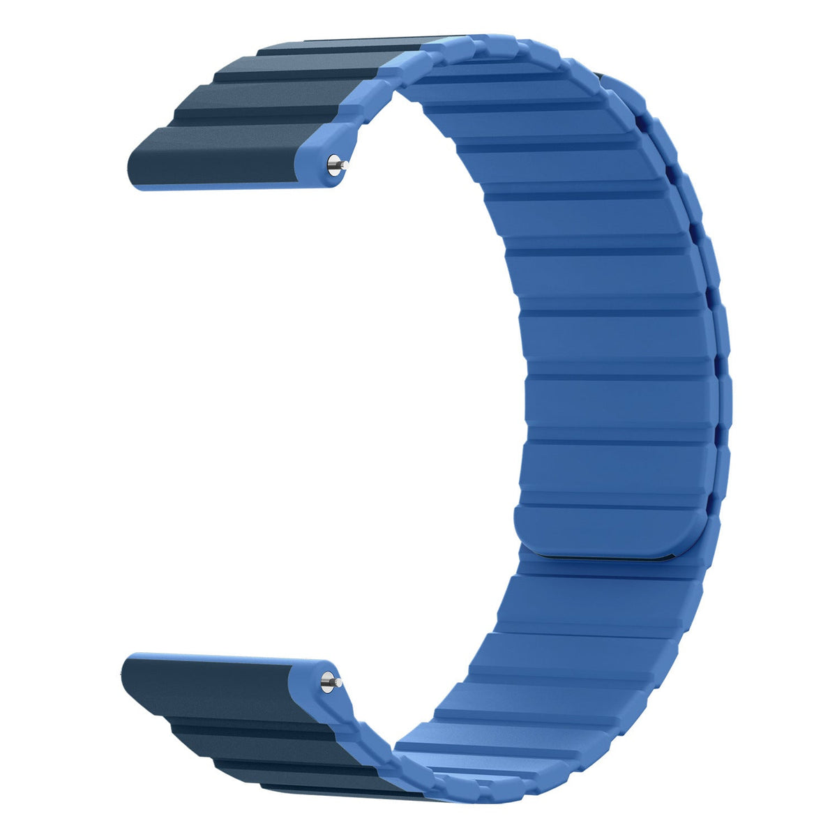 SYSTEM-S 20 mm silicone magnetic strap for Samsung Galaxy Watch 5 4 in blue