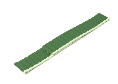Armband 22 mm aus Silikon magnetisch für Samsung Galaxy Watch 5 4 in Grün | System-S