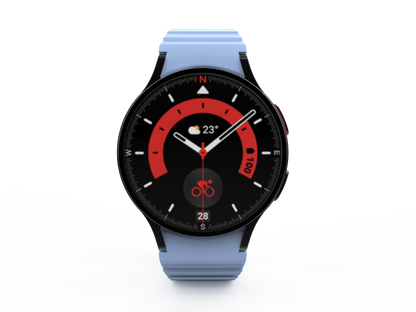 SYSTEM-S 20 mm silicone magnetic strap for Samsung Galaxy Watch 5 4 in blue