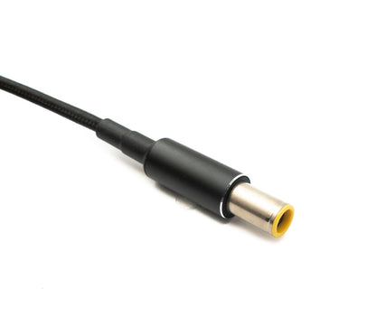 SYSTEM-S DC 20V cable 15 cm 7.9 x 5.5 male to USB 3.1 Type C female braided for Lenovo