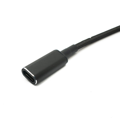 SYSTEM-S DC 20V cable 15 cm 7.9 x 5.5 male to USB 3.1 Type C female braided for Lenovo
