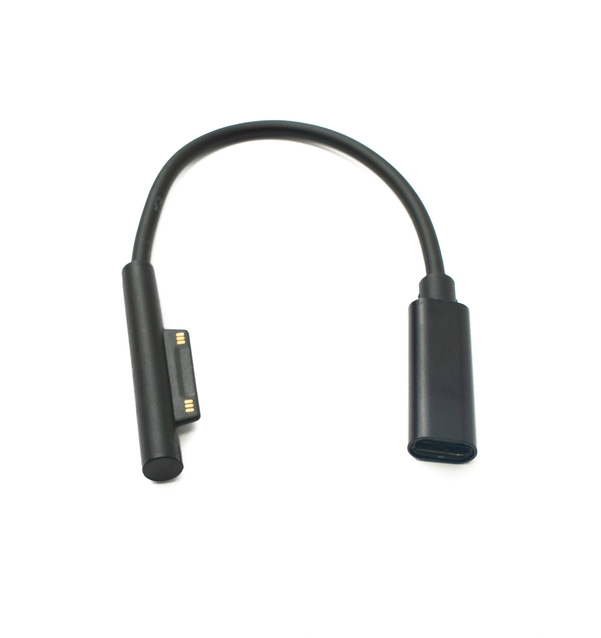 USB 3.1 Kabel 15 cm Typ C Buchse Ladekabel für Microsoft Surface Schwarz | System-S