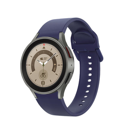Armband 20 mm aus Silikon für Samsung Galaxy Watch 5 4 Smartwatch in Blau | System-S