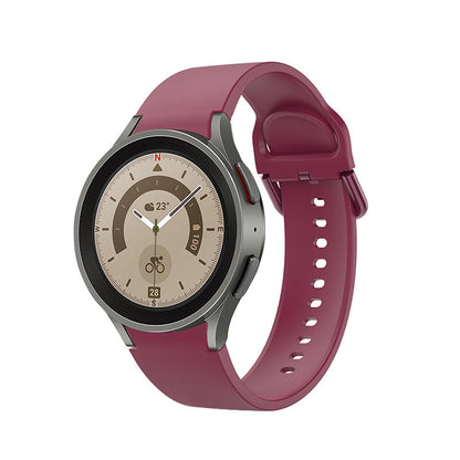 SYSTEM-S 20 mm silicone strap for Samsung Galaxy Watch 5 4 Smartwatch in red