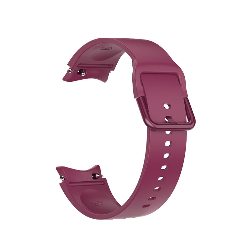 SYSTEM-S 20 mm silicone strap for Samsung Galaxy Watch 5 4 Smartwatch in red