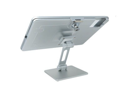 Tisch Halterung 360° Ständer abschließbar für iPad 10 Pro 11 Air 4 5 in Grau | System-S