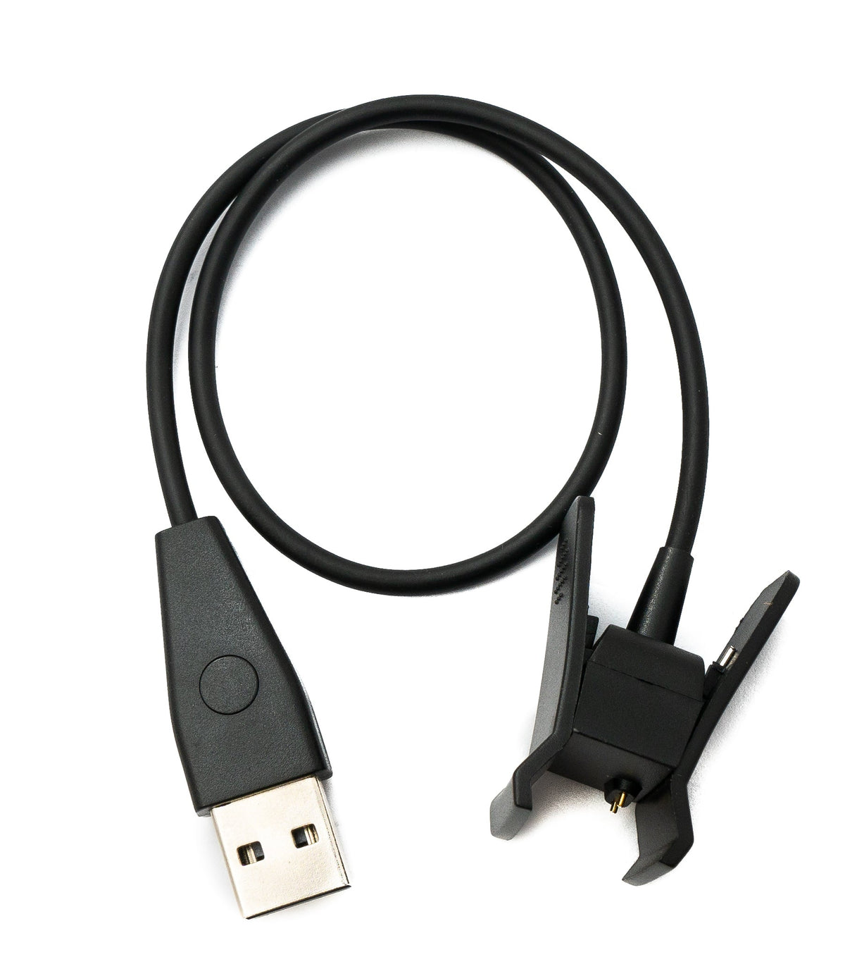 SYSTEM-S USB 2.0 cable 30 cm charging cable for Fitbit Alta HR smartwatch in black 
