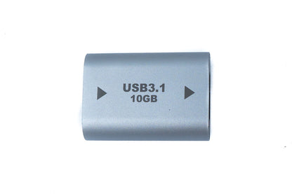 USB 3.1 Gen 2 Adapter Typ C Buchse zu Typ A Buchse Kabel in Grau | System-S