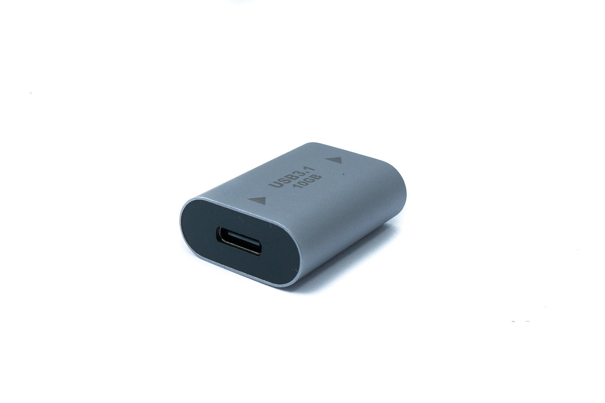USB 3.1 Gen 2 Adapter Typ C Buchse zu Typ A Buchse Kabel in Grau | System-S