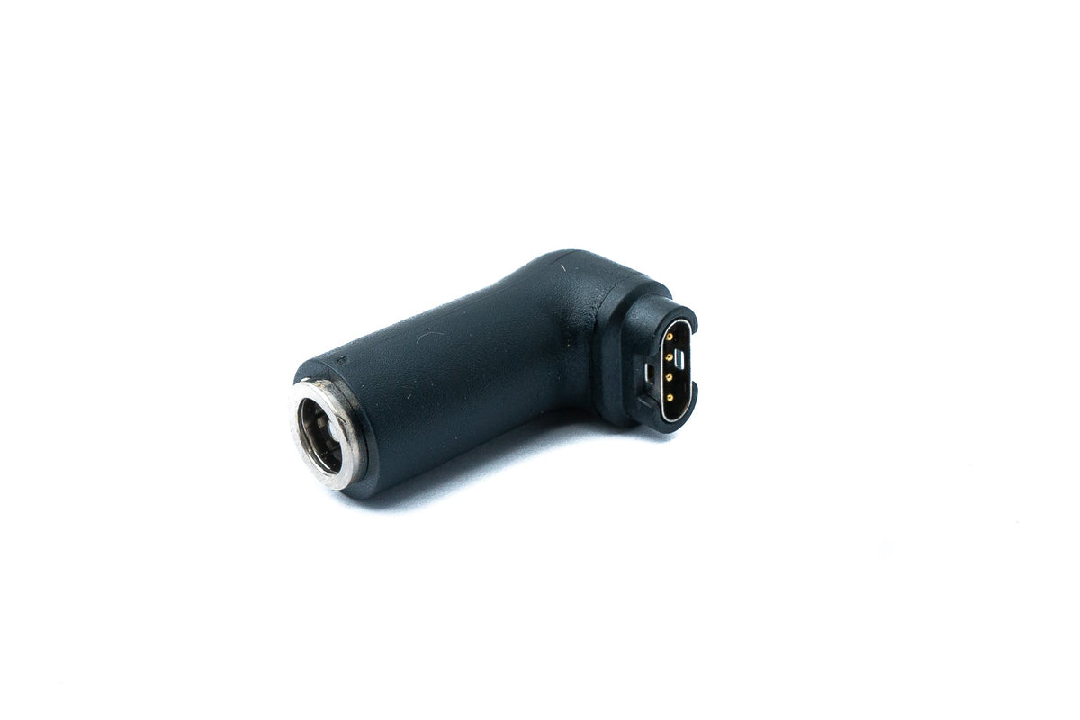 DC Adapter 5,5 x 2,1 Steckerzu Stecker für Garmin Smartwatch mit 90 Grad Winkel | System-S