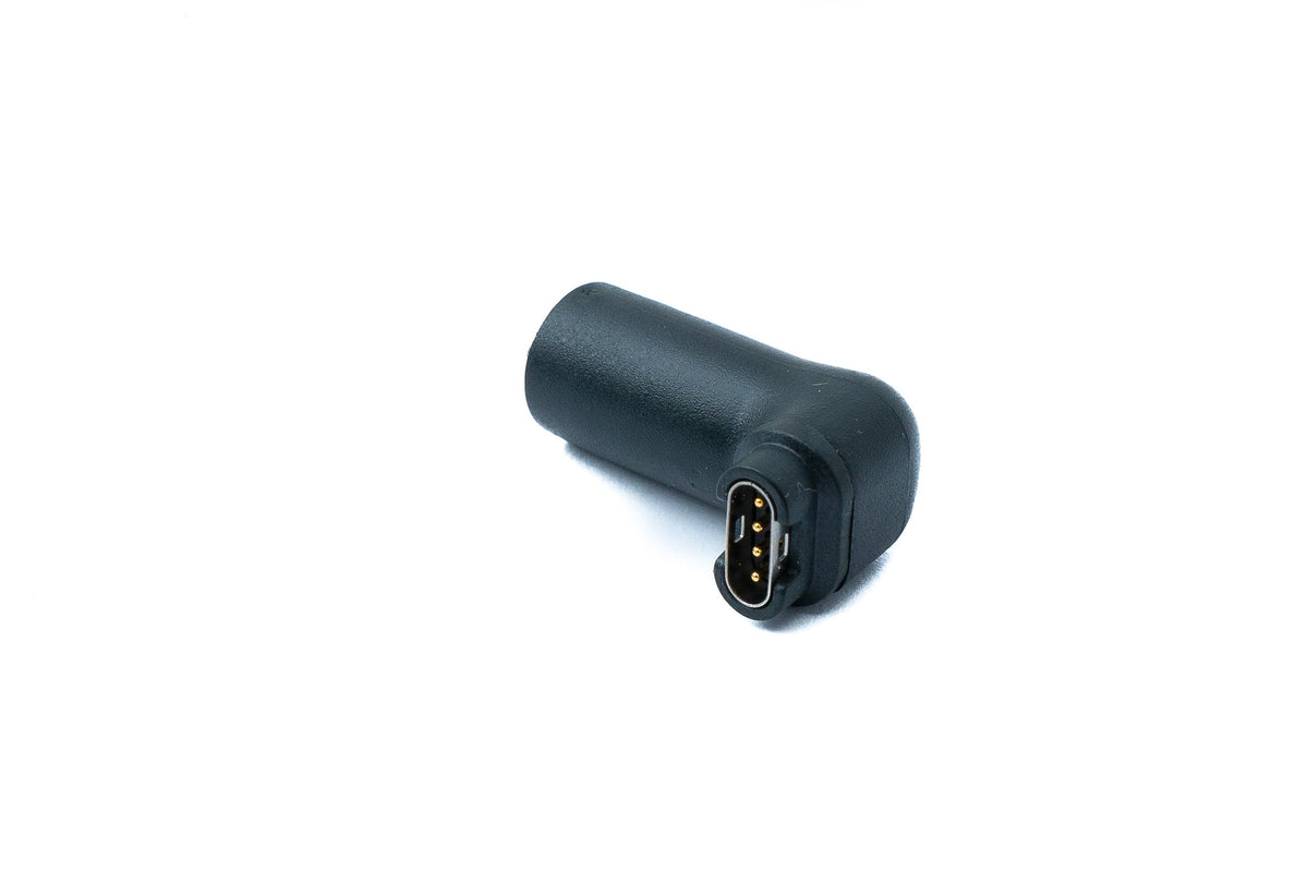 DC Adapter 5,5 x 2,1 Steckerzu Stecker für Garmin Smartwatch mit 90 Grad Winkel | System-S