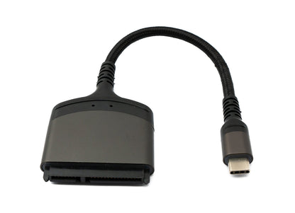 SYSTEM-S SATA cable 15 cm 22-pin female to USB 3.1 Type C male adapter for hard drive
