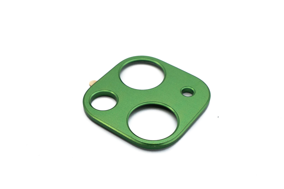 SYSTEM-S Kamera Schutz Linse Objektiv Abdeckung Aluminium für iPhone 13 & Mini in Grün - DREIKS