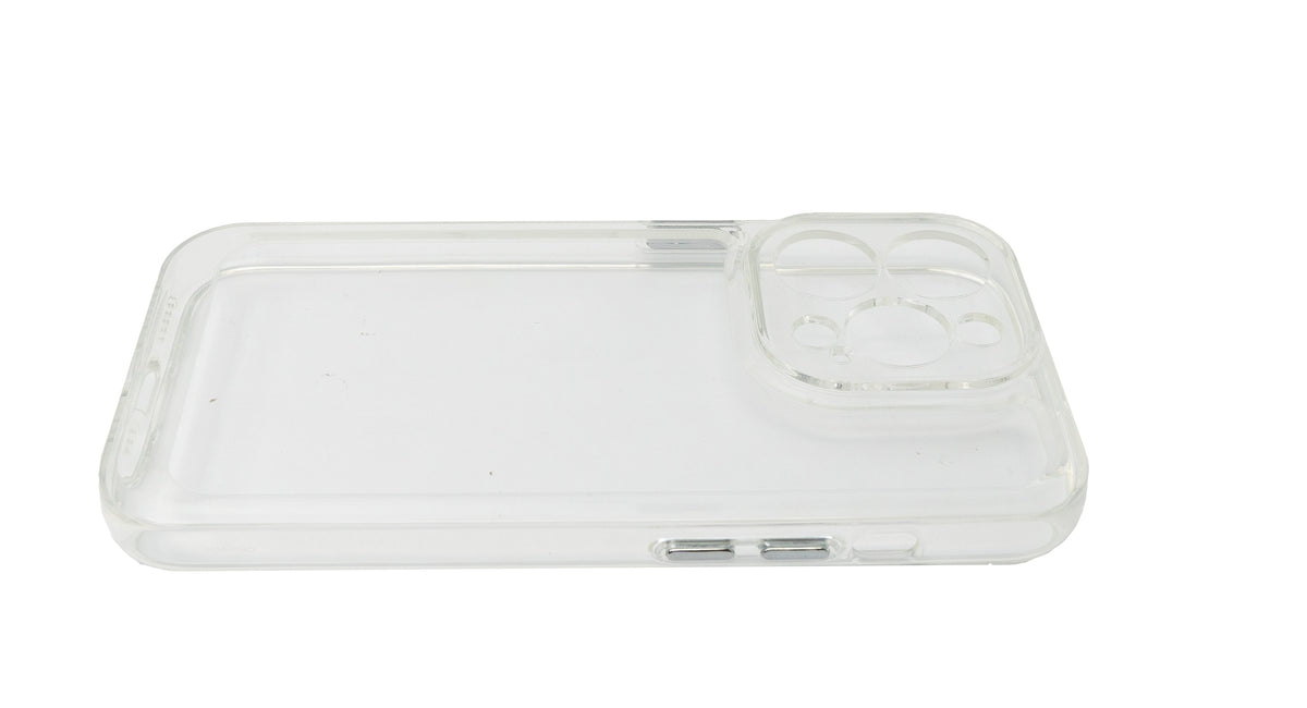 SYSTEM-S protective case shockproof made of TPU silicone in white transparent case for iPhone 14 Max