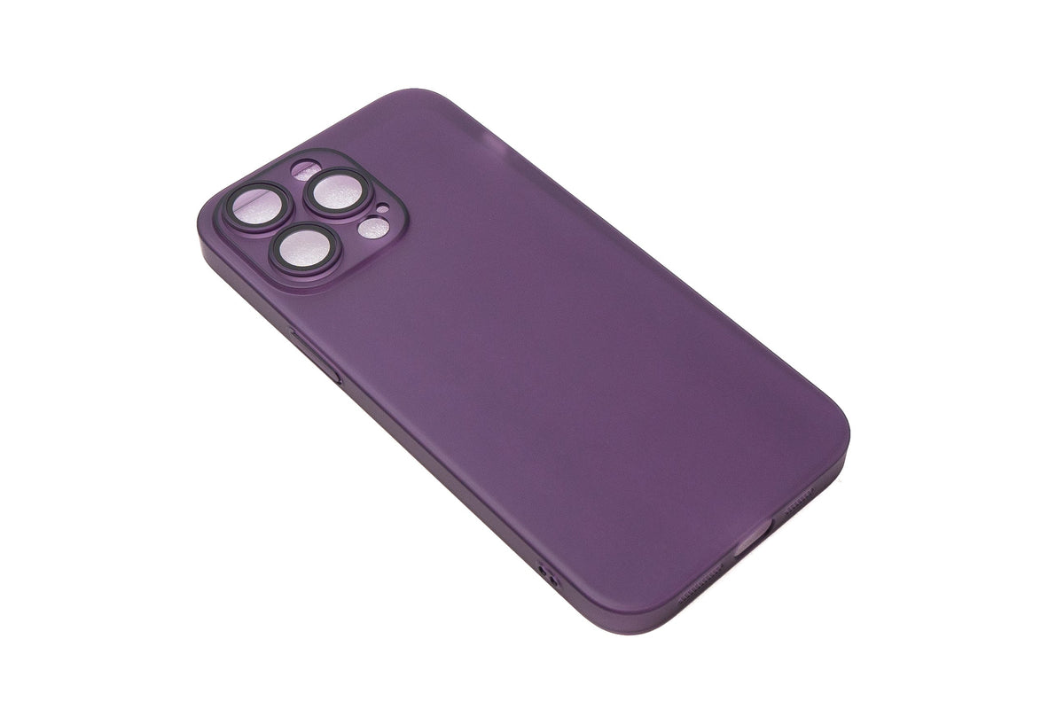 Schutzhülle stoßfest kratzfest in Lila Matt Hülle für iPhone 14 Pro Max | System-S