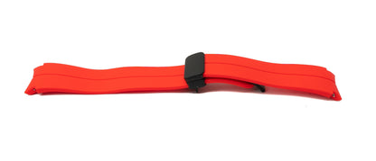 Armband 20 mm aus Silikon für Samsung Galaxy Watch 5 4 Smartwatch in Rot | System-S