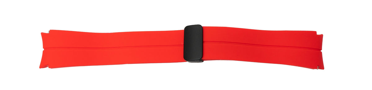 Armband 20 mm aus Silikon für Samsung Galaxy Watch 5 4 Smartwatch in Rot | System-S