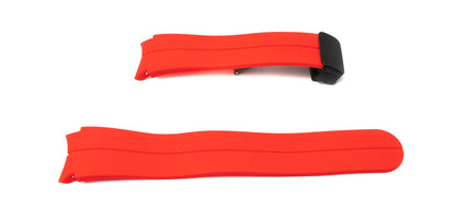 Armband 20 mm aus Silikon für Samsung Galaxy Watch 5 4 Smartwatch in Rot | System-S