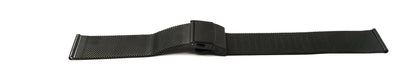 SYSTEM-S Milanese Metal Bracelet for Fitbit Versa 2 1 Lite Smartwatch in Black