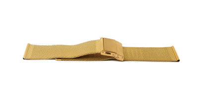 SYSTEM-S Milanese Metal Bracelet for Fitbit Versa 2 1 Lite Smartwatch in Yellow