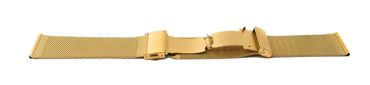 SYSTEM-S Milanese Metal Bracelet for Fitbit Versa 2 1 Lite Smartwatch in Yellow