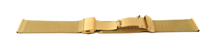 SYSTEM-S Milanese Metal Bracelet for Fitbit Versa 2 1 Lite Smartwatch in Yellow