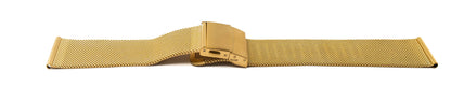 SYSTEM-S Milanese Metal Bracelet for Fitbit Versa 2 1 Lite Smartwatch in Yellow