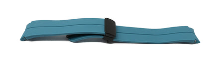 Armband 20 mm aus Silikon für Samsung Galaxy Watch 5 4 Smartwatch in Blau | System-S