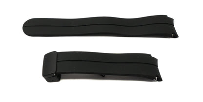 Armband 20 mm aus Silikon für Samsung Galaxy Watch 5 4 Smartwatch in Schwarz | System-S